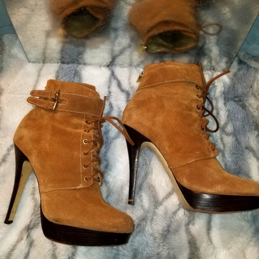Michael Kors stiletto boots suede